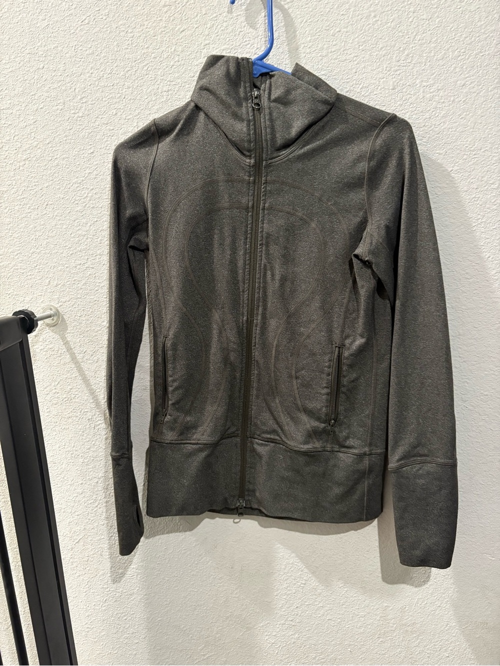 lululemon athletica Women's Dark Gray Full-Zip Hooded Jacket